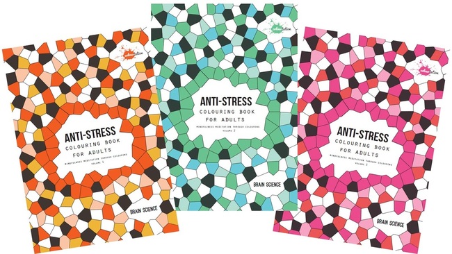 Anti-Stress Colouring Book for Adults﻿ Vol. 1, 2 & 3 by Colourtation -  Colour with Claire